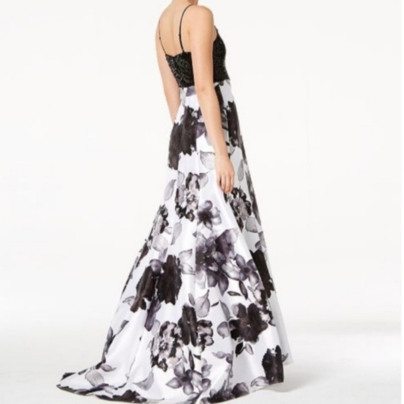 Marina Sequin and Printed Mermaid Gown - Picture 2 of 8